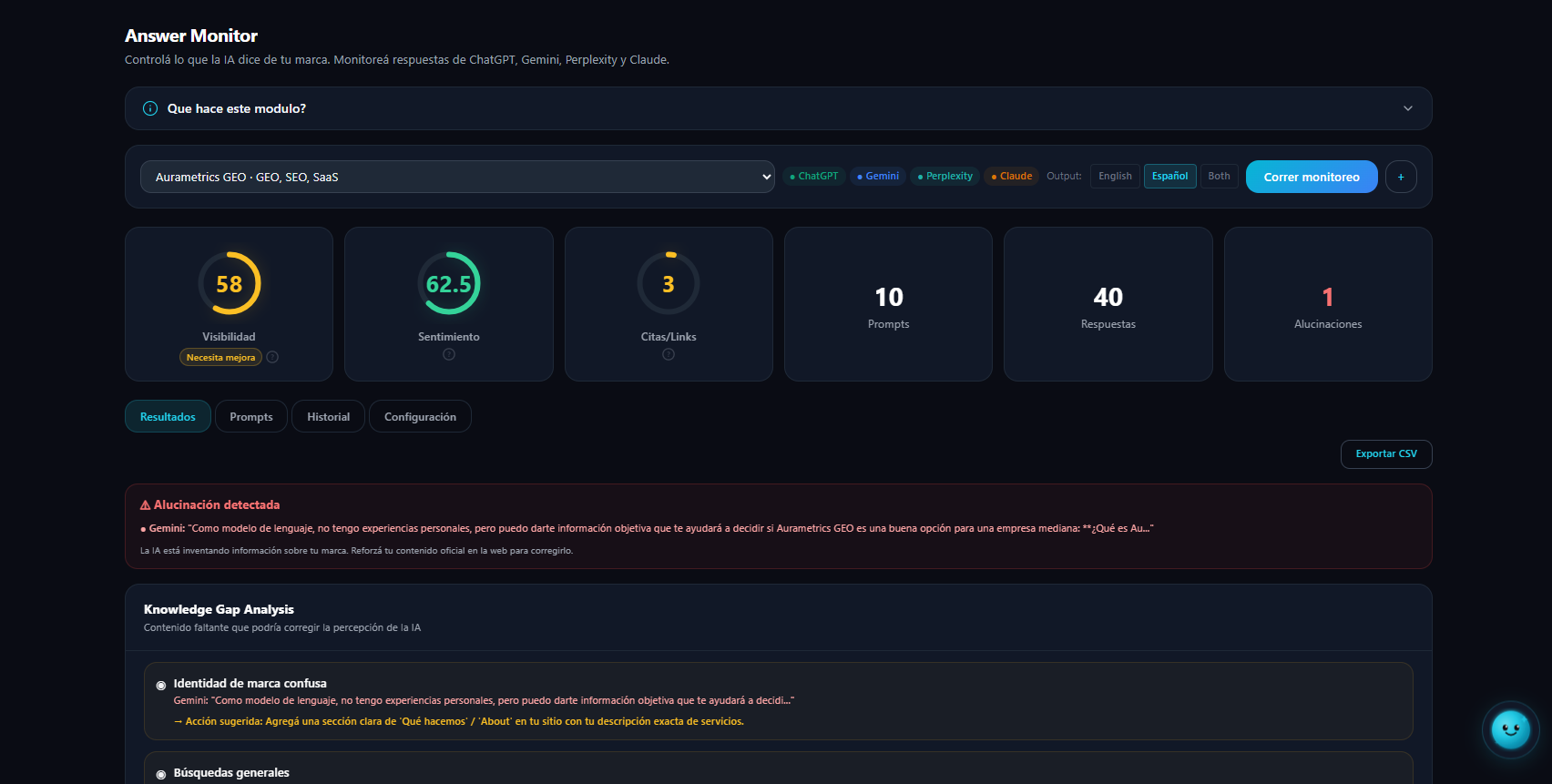 Answer Monitor | AuraMetrics