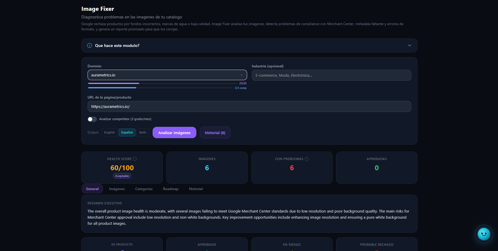 Image Fixer | AuraMetrics